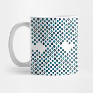 Petals (blue) Mug